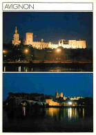 Delcampe - Carte Postale - 84 - Avignon - La Nuit - Multivues - Flamme Postale - CPM - Voir Scans Recto-Verso - Poscard - Carta Pos - Avignon
