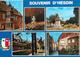 Delcampe - Carte Postale - 62 - Hesdin - Multivues - Automobiles - Blasons - Carte Neuve - CPM - Voir Scans Recto-Verso - Poscard - - Hesdin