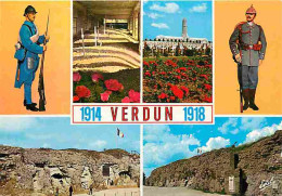 Delcampe - Carte Postale - 55 - Verdun - Champs De Bataille De Verdun 1914-1918 - Multivues - Uniformes - Militaria - Carte Neuve - - Verdun