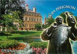 Delcampe - Carte Postale - 51 - Epernay - Hôtel De Ville - Dom Pérignon - Fleurs - CPM - Carte Neuve - Voir Scans Recto-Verso - Pos - Epernay
