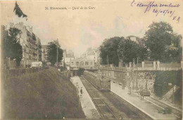 Delcampe - Carte Postale Ancienne - 94 - Vincennes - Quai De La Gare - Animée - Trains - Précurseur - CPA - Oblitération De 1903 - - Vincennes