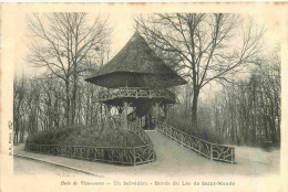 Delcampe - Carte Postale Ancienne - 94 - Vincennes - Bois De Vincennes - Un Belvédère - Bords Du Lac De Saint-Mandé - Précurseur - - Vincennes