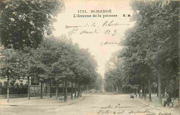 Delcampe - Carte Postale Ancienne - 94 - Saint Mande - L'Avenue De La Pelouse - Animée - CPA - Voir Scans Recto-Verso - Poscard - C - Saint Mande