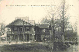 Delcampe - Carte Postale Ancienne - 94 - Vincennes - Bois De Vincennes - Le Restaurant De Ia Porte Jaune - CPA - Voir Scans Recto-V - Vincennes