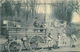 Delcampe - Carte Postale Ancienne - 92 - Suresnes - Mont Valérien - Exercice De Télégraphie Militaire - Animée - Militaria - CPA - - Suresnes