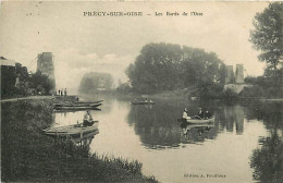 Delcampe - Carte Postale Ancienne - 60 - Précy Sur Oise - Les Bords De L'Oise - Animée - Canotage - CPA - Voir Scans Recto-Verso - - Précy-sur-Oise