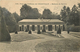 Delcampe - Carte Postale Ancienne - 60 - Chantilly - Parc Du Château - Maison De Sylvie - Correspondance - Oblitération Ronde De 19 - Chantilly