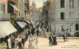 Delcampe - Carte Postale Ancienne - 76 - Le Tréport - Rue De La Batterie - Animée - Colorisée - CPA - Voir Scans Recto-Verso - Posc - Le Treport