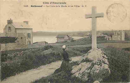 Delcampe - Carte Postale Ancienne - 35 - Rotheneuf - La Croix De La Roche Et Les Villas - Animée - CPA - Voir Scans Recto-Verso - P - Rotheneuf