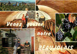 Delcampe - Carte Postale - Vignes - Beaujolais - Multivues - Pressoir - Vendanges - Cave - CPM - Voir Scans Recto-Verso - Poscard - - Weinberge