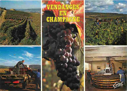 Delcampe - Carte Postale - Vignes - Vendanges En Champagne - Multivues - Pressoir - Raisins - CPM - Voir Scans Recto-Verso - Poscar - Weinberge