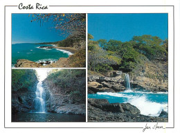 Delcampe - Carte Postale - Format - 148 X 108 Mms - Costa Rica - Montezuma : Playas Y Cataratas (prov Puntarenas) - Plages Et Casca - Costa Rica