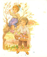Delcampe - Carte Postale - Enfants - Illustration - Dessin - CPM - Voir Scans Recto-Verso - Poscard - Carta Postal -  Postkarte - Kinder-Zeichnungen
