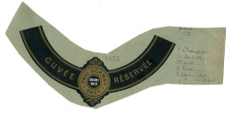 Delcampe - Champagne  DORMAY Paul à Sacy  Collerette Cuvée Réservée     VOIR  DESCRIPTIF  §§§ - Werbung
