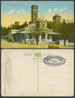 Delcampe - Bermuda Old Colour Postcard Post Office & House Of Parliament Clock Tower Street - Bermuda