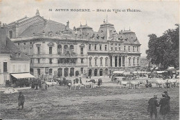 Delcampe - AUTUN MODERNE  - Hôtel De Ville Et Théâtre - Autun