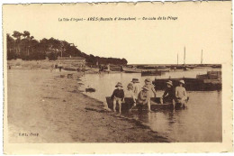 Delcampe - Ares Bassin D'Arcachon Un Coin De La Plage - Arès