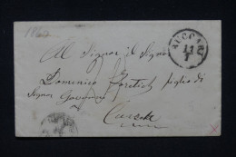 Delcampe - SERBIE - Enveloppe De Belgrade Ayant Circulée En 1860 - A étudier - S 1189 - Servië
