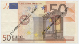 Delcampe - 50 EURO ERRORE STAMPA SENZA OLOGRAMMA BCE GERMANY I SERIES TRICHET G039 '02 QSPL - Other - Europe