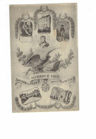 Delcampe - Cpa - 20 - Corse - Ajaccio - SOUVENIR VISITE  MAISON Où NAQUIT NAPOLEON 1er - Illustration Oiseau GLAND Médaille épée LL - Ajaccio
