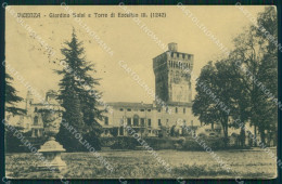 Delcampe - Vicenza Città Giardino Salvi Torre Eccelino III PIEGHINA Cartolina MX2927 - Vicenza