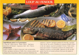 Delcampe - CPSM RECETTE - Loup Au Fenouil  Pour 4 à 5 Personnes  L4798 - Küchenrezepte