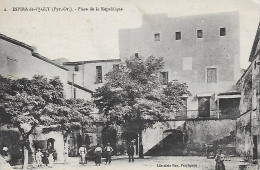 Delcampe - 66)   ESPIRA DE L'AGLY - Place De La République - Rivesaltes