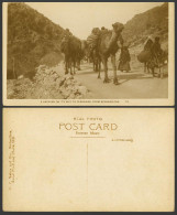 Delcampe - Pakistan India Old Postcard A Camel Caravan On Way To Peshawar From Afghanistan - Non Classés