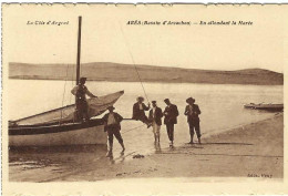 Delcampe - Ares Bassin D'Arcachon En Attendant La Marée - Arès