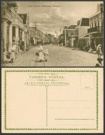 Delcampe - Curacao D.W.I. C.1910 Old Postcard Calle Ancha Otrabanda Street Scene Women Girl - Curaçao