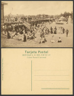 Delcampe - Uruguay Montevideo Old Postcard Playa Ramirez En La Arena Beach Pier Jetty Girls - Non Classés