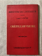 Delcampe - Carte Vicinal De CHÂTILLON SUR SEINE, Ministère De L’intérieur, Carte Routière, Tirage 1902 - Wegenkaarten