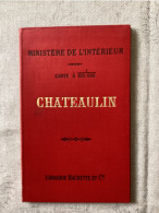 Delcampe - Carte Vicinal De CHATEAULIN, Ministère De L’intérieur, Carte Routière, Tirage 1913 - Wegenkaarten