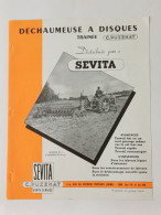Delcampe - Prospectus 2p. Années 50 Déchaumeuse à Disques Traînée Pour Tracteurs C. Puzenat Sevita Trous D'agrafes - Werbung