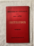 Delcampe - Carte Vicinal De CHÂTEAUDUN, Ministère De L’intérieur, Carte Routière, Tirage 1899 - Wegenkaarten