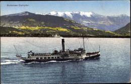 Delcampe - CPA Salondampfer, Bodensee-Dampfer, Berge - Autres & Non Classés