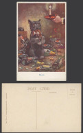 Delcampe - BONZO Dog G.E. Studdy 1920's Old Postcard Havoc Mouse Rat Black Puppy Mouth 1070 - Non Classés
