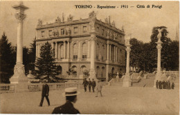 Delcampe - TORINO CITTÀ - Esposizione 1911 - Padiglione Della Città Di Parigi - VG + Targhetta Postale - #005 - Ausstellungen