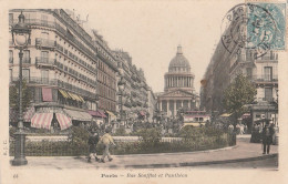 Delcampe - 75005 - PARIS - Rue Soufflot Et Panthéon (colorisée) - Paris (05)