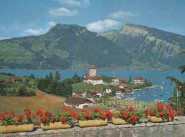 Delcampe - Schweiz Spiez Schloss Am Thunersee Berglandschaft Ungebraucht Unposted #SCB444 - Spiez