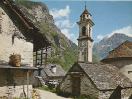 Delcampe - Svizzera Sonogno Borgo Alpino Campanile Storico Montagne Unposted #SCB442 - Sonogno