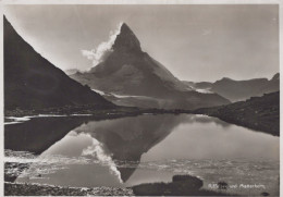 Delcampe - Schweiz Zermatt Wallis Riffelsee Matterhorn Berglandschaft Gelaufen 1939 #SCB405 - Zermatt