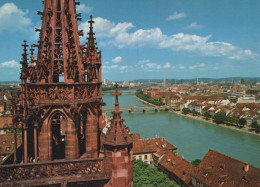 Delcampe - Schweiz Basel Martinsturm Am Münster Blick Rhein Architektur Unposted #SCB376 - Basel