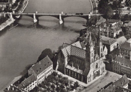 Delcampe - Schweiz Basel Stadt Münster Wettsteinbrücke Rhein Real Photo Unposted #SCB370 - Basel