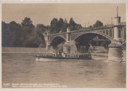 Delcampe - Switzerland Basel Wettstein Bridge Rhine Steamer On Rhine River Unposted #SCB367 - Basel