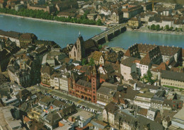Delcampe - Schweiz Basel Stadt Luftaufnahme Rhein Münster Rathaus Unposted #SCB353 - Basel