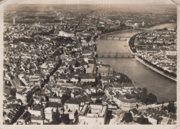 Delcampe - Schweiz Basel Stadt Rhein Panorama Luftbild Stadt Gelaufen 1948 #SCB347 - Basel
