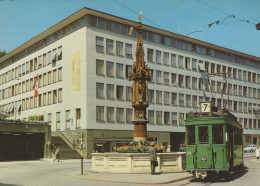 Delcampe - Schweiz Basel Stadt Fischmarktbrunnen Tram Nr 7 Architektur Unposted #SCB351 - Basel