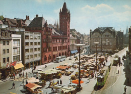 Delcampe - Schweiz Basel Stadt Marktplatz Rathaus Stadtansicht Ungebraucht Unposted #SCB346 - Basel