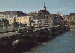 Delcampe - Schweiz Basel Mittlere Rheinbrücke Altstadt Architektur Tram Unposted #SCB345 - Basel